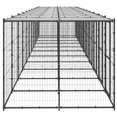 thumbnail image 2 of vidaXL Chenil Extérieur pour Chien en Acier avec Toit 26,62 M2, 2 of 4