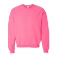 thumbnail image 1 of Gildan Chandail Molletonné à Col Ras du Cou pour Hommes, P, Rose Sécurité, 1 of 1