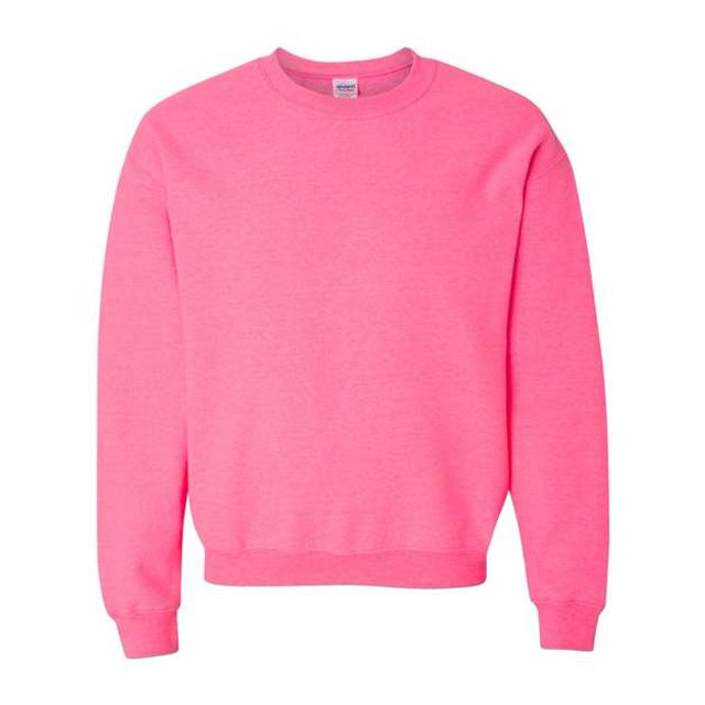 Gildan Chandail Molletonné à Col Ras du Cou pour Hommes, P, Rose Sécurité