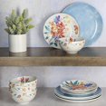 thumbnail image 4 of Tia Mowry 12 Piece Fine Ceramic Dinnerware Set, Blue, 4 of 6