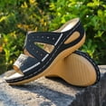 thumbnail image 4 of Dvkptbk Sandales Femmes Sandales Multicolores Brodées pour Femmes avec Semelle Compensée à Bout Ouvert Chaussures à Plateforme Chaussures pour Femmes, 4 of 9