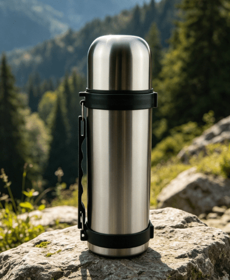 Mainstays 1L Flacon isolé en acier inoxydable pour boissons chaudes et froides