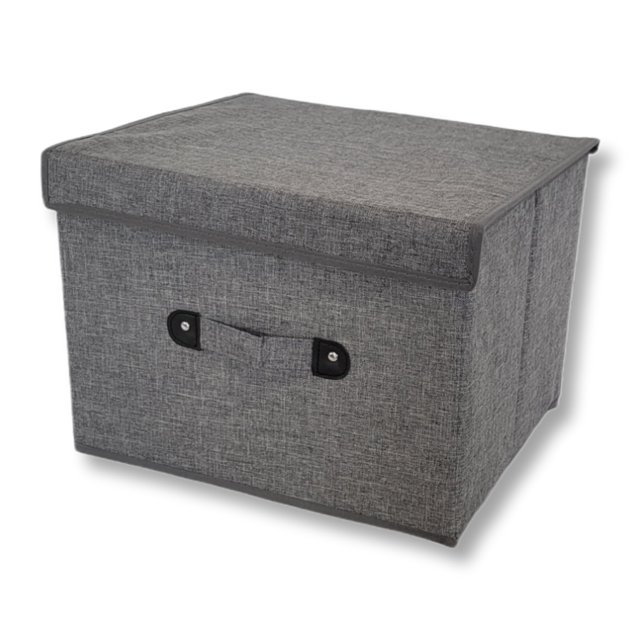 ITY International - Foldable Storage Box, 14.6"x11.8"x10.6", Grey