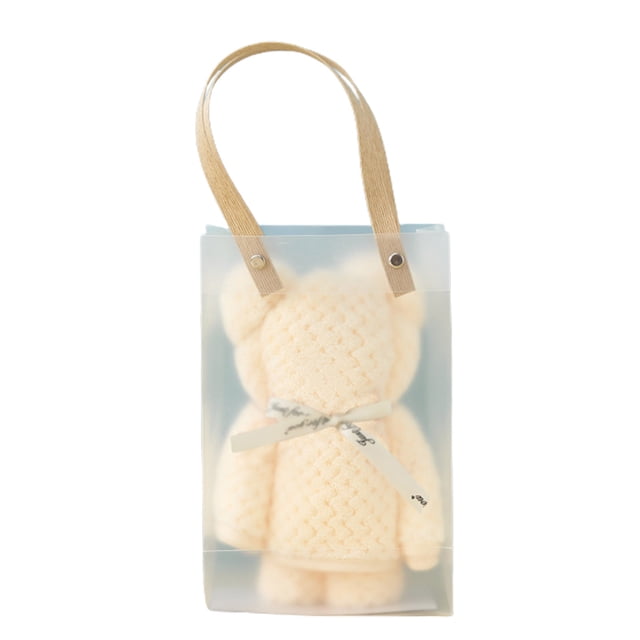 Serviette en Résille Ananas Tricotée Chaîne Ingénieuse Serviette Ourson Cadeau Polaire Haute Densité Cadeau Style INS