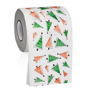 Décorations en papier de toilette de Noël, Cadeaux en papier toilette colorés, Cadeau de vacances, Nappes en tissu amusant