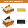 thumbnail image 4 of EDTara Bee Hive Starter Kit, 10-Frame Langstroth Beehive with Deep & Medium Box, Beeswax Dipped, Acrylic Window, 4 of 8