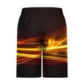 thumbnail image 3 of Styesk Mens Shorts Men Fashion Printed Elastic Waistband Drawstring Pocket Beach Pants, 3 of 4