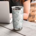 thumbnail image 2 of 20oz Tumbler with Lid and Straw Stainless Fresh Leaf Steel Vacuum Insulated Water Coffee Tumbler Cup, Double Wall Vacuum Insulated Travel Mug Reusable Tumblers for Ice Drinks, Hot Beverage, 2 of 6