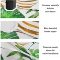 thumbnail image 4 of Nappe d'Extérieur Imperméable avec Trou pour Parasol pour Table Ronde 60x60 Pouces Nappe de Patio Forêt Tropicale avec Fermeture Éclair, 4 of 5