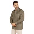 thumbnail image 4 of Bestman Solid Formal Button Down Shirt For Men Long Sleeve With Patch Pocket Business Wear, 4 of 7