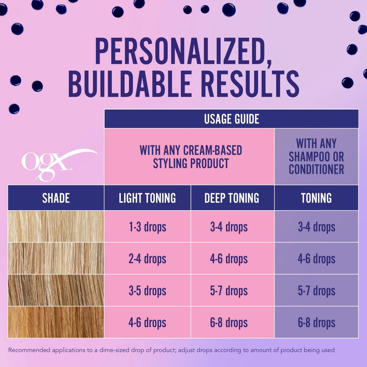 OGX Impecca-Blonde Purple Toning Shampoo, Blonde-Toning to Personalize Your Blonde