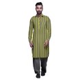 thumbnail image 1 of Atasi Kurta Pathani Classique à Col pour Garçons Chemise en Rayonne à Poche avant, 1 of 5