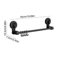 thumbnail image 3 of Dvruxg Suction Cup Towel Rack, Punch-Free Bathroom Organizer, Multi-Hook Bath Towel Storage for Shower Use, 3 of 5