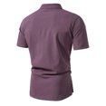 thumbnail image 3 of AherBiu Plus Size Golf Polo Shirts for Men Fitted Performance Short Sleeve Button down Tennis Shirt, 3 of 5