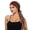 Coffee, variant on Elegant Floral Print Chiffon Headband with Forehead Ruffle and Long Tail for Boho Hair - Versatile Seasonal Accessory for Casual Home Wear