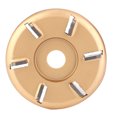 thumbnail image 2 of Teeth Carving Disc,6T Golden Wood Carving Wood Carving Disc Angle Grinder Accessory Modern Innovation, 2 of 8