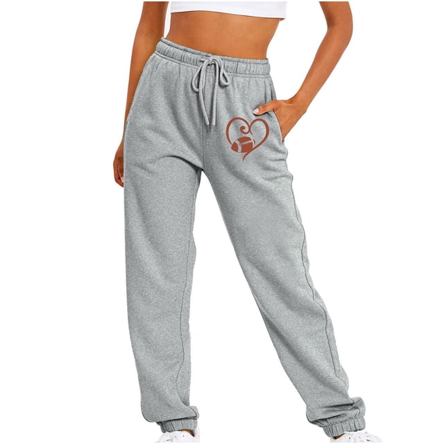LSLJS Pantalon Long Décontracté pour Femmes, Imprimé Couleur Unie