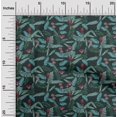 thumbnail image 2 of oneOone Viscose Chiffon Teal Green Fabric Tropical Sewing Craft Projects Fabric Prints By Yard 42 Inch Wide, 2 of 4
