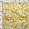 thumbnail image 2 of oneOone Cotton Silk Yellow Fabric Florals Sewing Craft Projects Fabric Prints By Yard 42 Inch Wide, 2 of 4