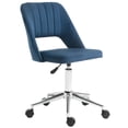 thumbnail image 1 of Vinsetto Armless Office Chair Swivel Computer Desk Chair, Blue, 1 of 10