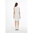 thumbnail image 3 of Robe Tunique Hawaïenne en Lin et Coton pour Femme, Dents de Requin, 2TG, 3 of 5