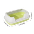 thumbnail image 3 of Tyidzon Semi Enclosed High Bar Cats Litter Box With Splashs Proof Designs For Cats And Cats Shovel Suitable For Home Cats, 3 of 6