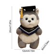 thumbnail image 3 of Graduation Hat Doll 4.7 Inch Cotton Plush Keepsake for 2025 Graduation, Soft Multicolor Decorative Souvenir, Collectible Gift for Grad Celebration, Home Table Bookshelf Decor, 1 Piece, 3 of 7
