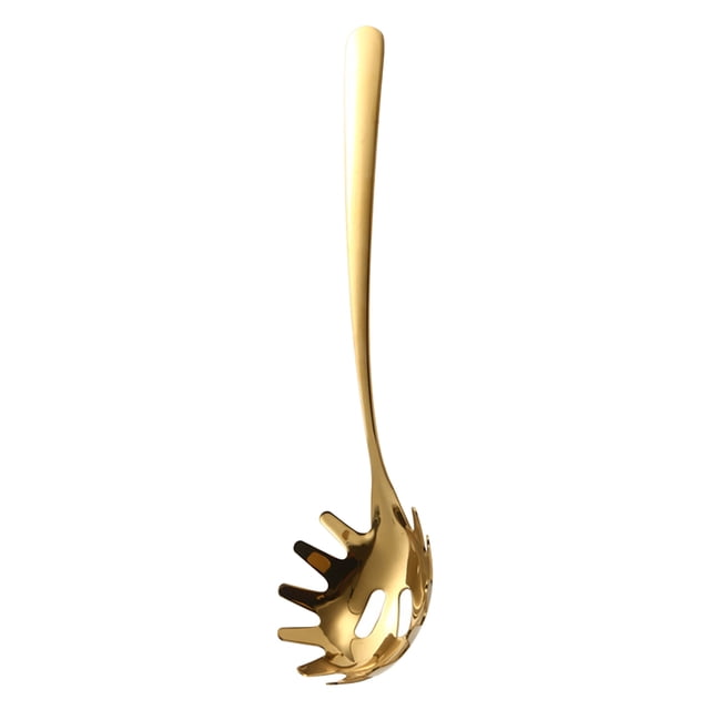 Kitchen Tools 304 Pasta Spoon,Pasta Server with Teeth,1-Pcs Stainless Steel Spaghetti Claw Kitchen Necessities