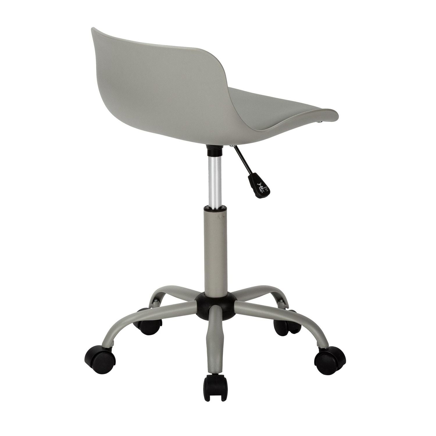 Monarch Specialties Office Chair, Adjustable Height, Swivel, Ergonomic, Computer Desk, Work, Juvenile, Metal, Pu Leather Look, Grey, Contemporary, Modern