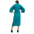 thumbnail image 1 of Bimba Peignoir Long Uni pour Femmes avec Ceinture, Modal Doux en Coton, Enveloppant, Rond, Uni, 1 of 11