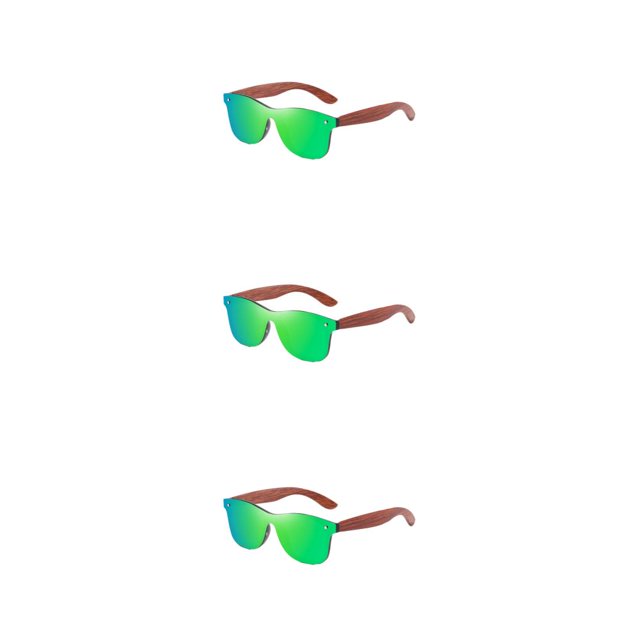 Thinsony Lightweight Frame Protection Fashionable Comfortable Fit Colorful Lens Options Unisex green 3Set