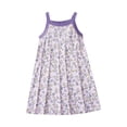 thumbnail image 1 of Zwiiyzr 2025 Robe de Nuit Douce pour Fille 3-10 Ans Sans Manches à Bretelles Spaghetti Pyjama Robe pour Enfants Tenue de Nuit Violet, 1 of 4