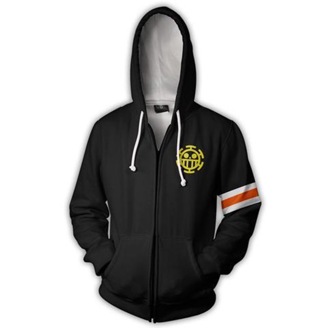 One Piece Anime 3D Printed Zipper Cardigan Hoodie Jacket