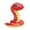 Rouge, variante sur Xuanheng Serpent en Peluche Animal en Peluche Mignon Décoration pour la Maison pour Famille Chambre Amis Vert
