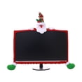 thumbnail image 2 of Christmas Decorations Indoor Outdoor,Christmas Tree Decorations,1 Pack Christmas Computer Monitor Border Cover TV Monitor Cover Elastic Laptop Computer Cover For Xmas Home Office Computer Decoration, 2 of 7