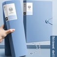 thumbnail image 4 of RKSTN Transparent Insert Folder 80-Page A4 Information Booklet, Music Score Folder, Certificate Collection Book, Test Paper Storage Book, Transparent Interstitial Folder, Sky Blue Home Storage, 4 of 6