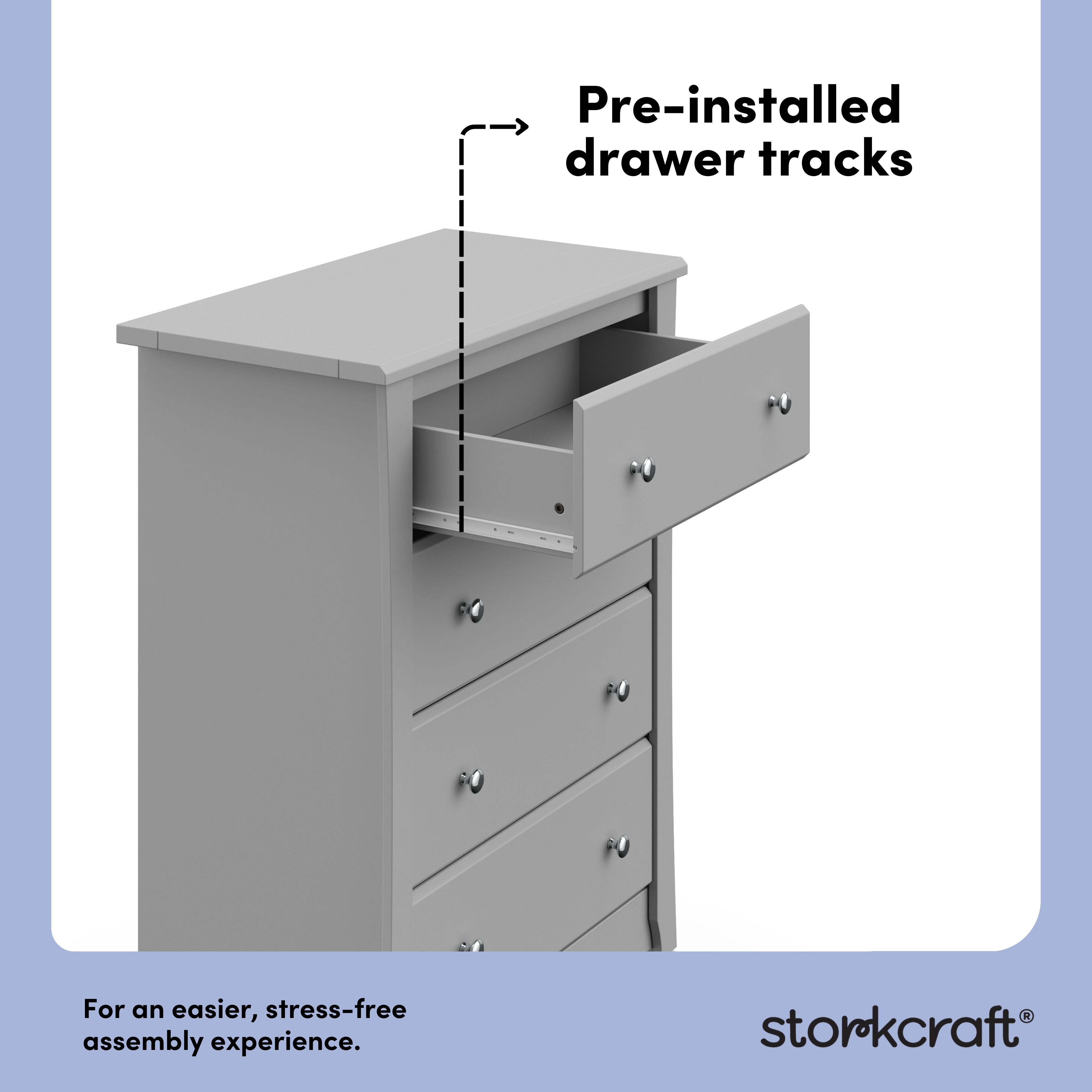 Commode à 4 Tiroirs Crescent de Storkcraft
