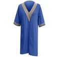 thumbnail image 4 of Cameland Robe d'Été Décontractée pour Femme à Col en V, Couleur Unie, à Manches Courtes, 4 of 5
