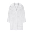 thumbnail image 4 of LSLJS Women Long Sleeve Lapel Plush Coat Fashion Solid Color Warm Coat, 4 of 6