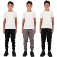 thumbnail image 2 of CHUANK Boys 3 Pack Active Tricot Joggers Size 5-16, 2 of 4