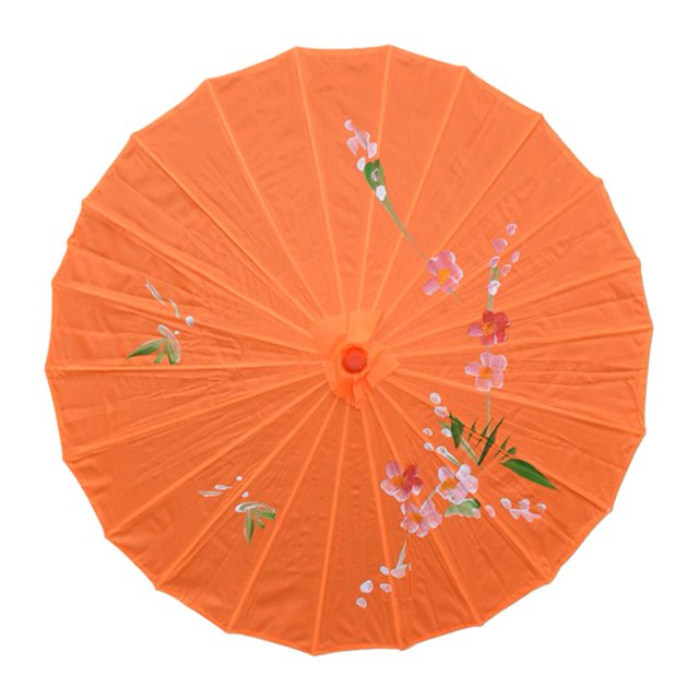 Antique Umbrella Decoration Ceiling Hand-painted Silk Umbrella H0D6