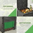 thumbnail image 4 of Outsunny Garden Compost Bin, 80 Gallon Outdoor Compost Container, Green, 4 of 10