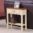 thumbnail image 4 of Leick Furniture Table Console en Bois Wave, Fini Ivoire, 4 of 5