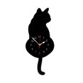 thumbnail image 1 of Cat Clock for Home - Minimalist Wall Clock with Moving Tail Silent Battery Operated Cat Lover Acrylic Construction Cute Animatronic Swinging Tail Design, 1 of 4