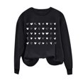 thumbnail image 4 of Meichang Chandails de la Saint-Valentin pour Femmes Sweat-Shirt Graphique Cœur d'Amour Col Rond Décontracté Manches Longues Cadeaux de la Saint-Valentin Pull Sweat-Shirts Liquidation de Printemps, 4 of 4