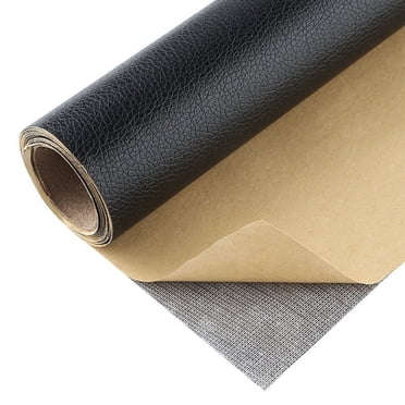 ZTTD Leather Repair Tape,Self Adhesive Leather Repair Patch,Leather Patches for Furniture,Sofa,Car Seats,Office Chair, PU Vinyl Leather Repair Kit (Black, 4x8 inch)