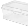thumbnail image 3 of Sterilite Plastic FlipTop Latching Storage Box Container, Clear, (6 Pack), 3 of 9