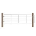 thumbnail image 2 of vidaXL Field Gate Farm Gate for Poultry Animals Garden Gate Farm Door Silver, 2 of 6