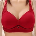 thumbnail image 1 of LSLJS Woman's Fashion Plus Size Wire Free Comfortable Push Up Bra Underwear, 1 of 4