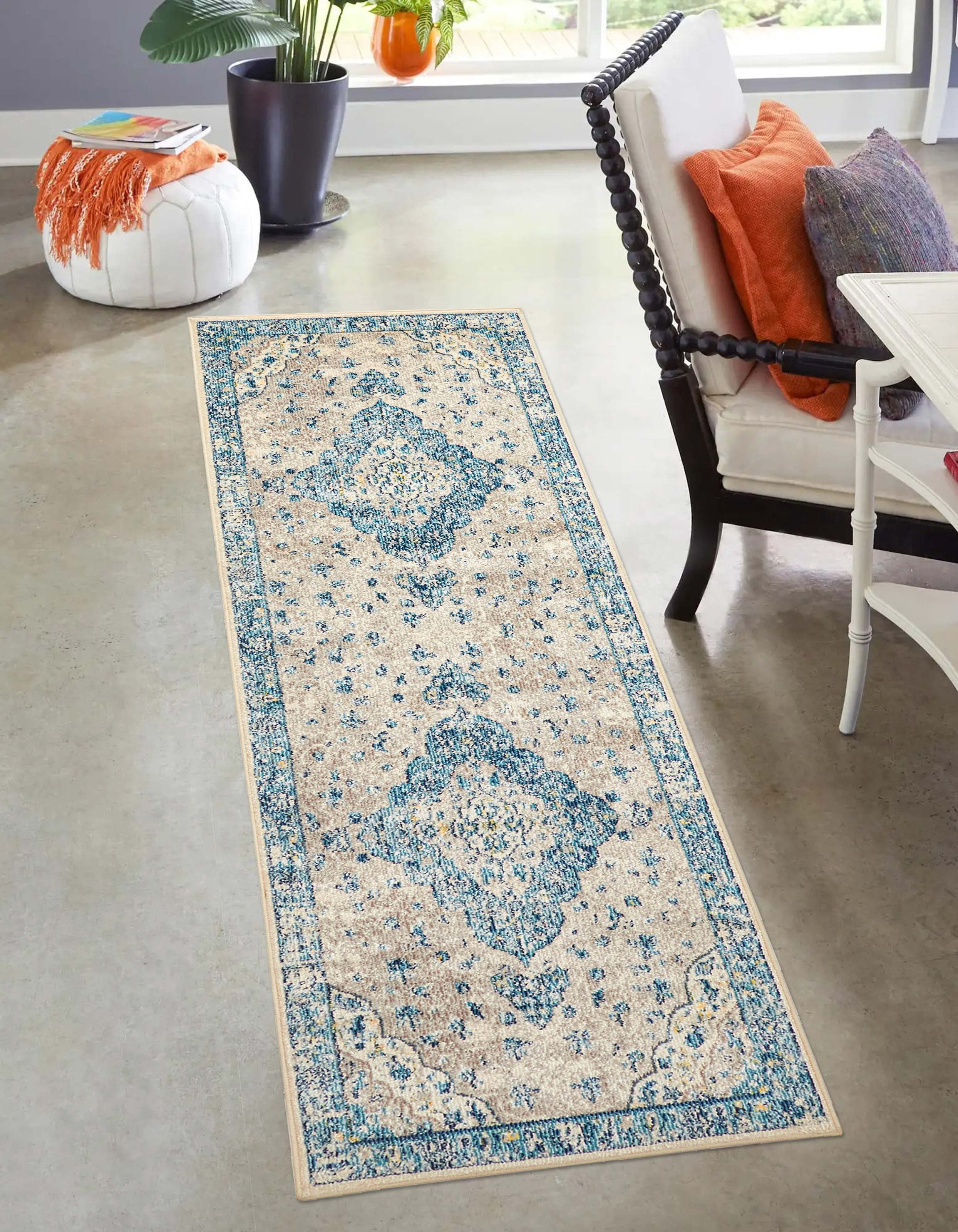 ECARPET Tapis Traditionnel Daria pour Salon, Chambre, Salle A Manger, Entrée, Couloir et Plus Encore.